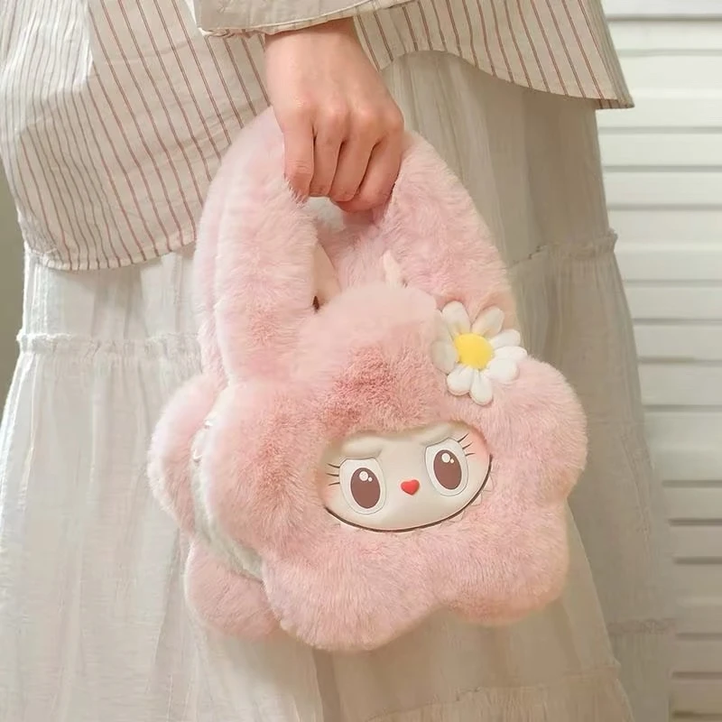 LABUBU眨眨眼毛絨後背包