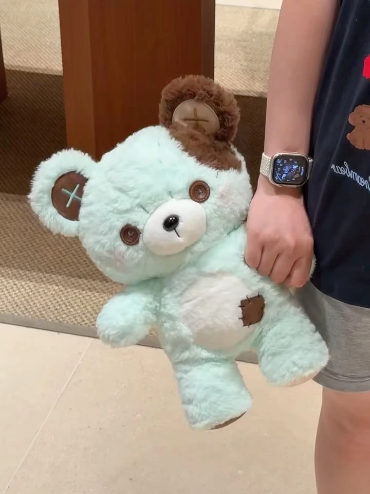 手工補丁鈕扣小熊