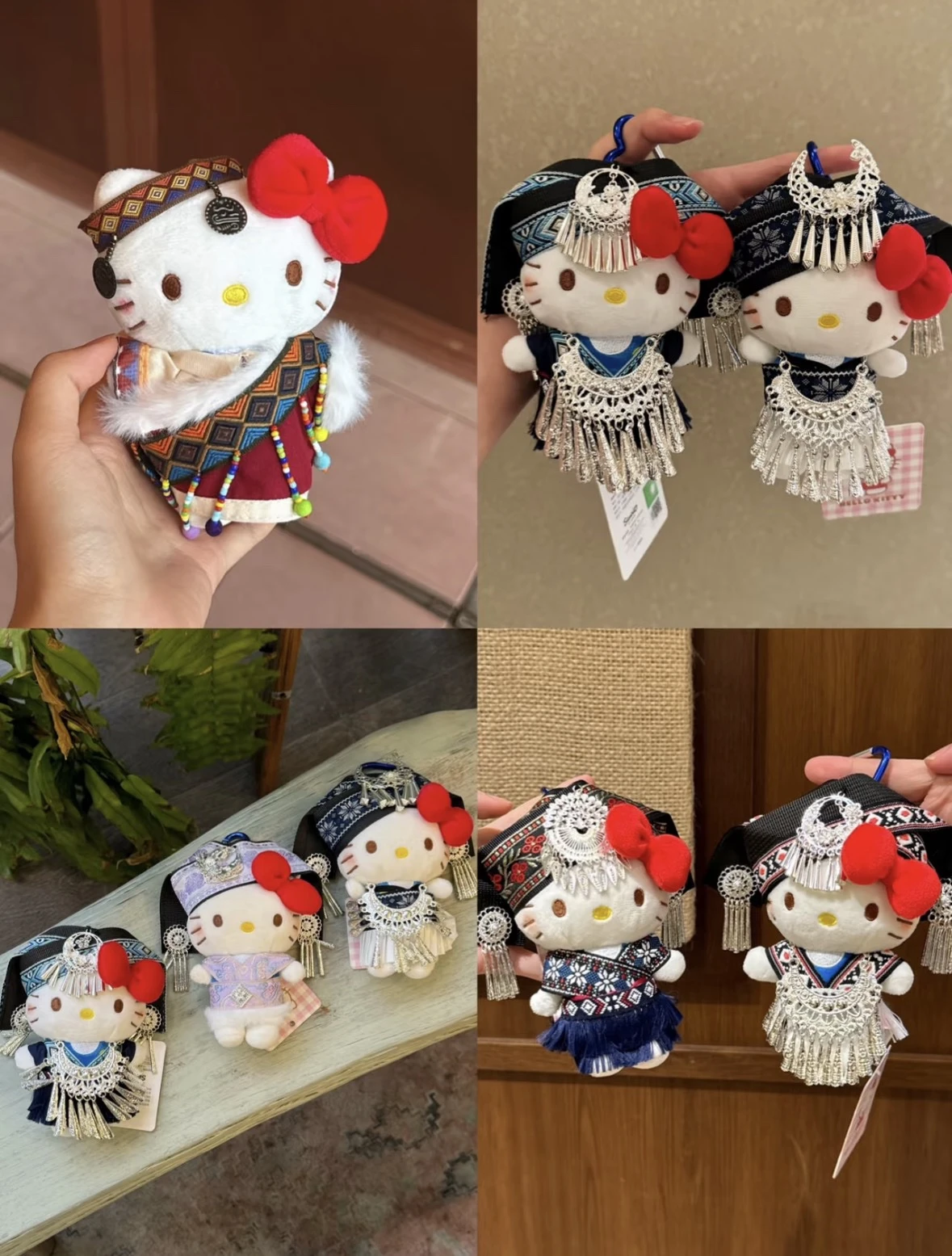 民族風 Hello Kitty 吊飾掛件