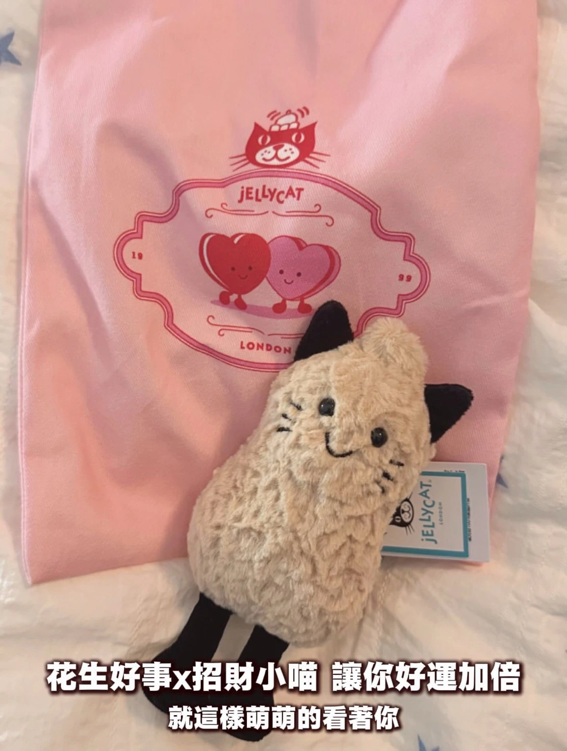 Jellycat 花生好事小喵玩偶