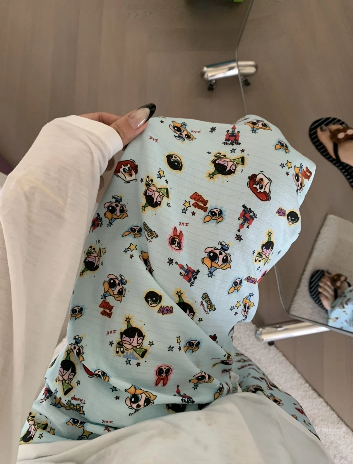 滿版卡通漫畫遛彎褲