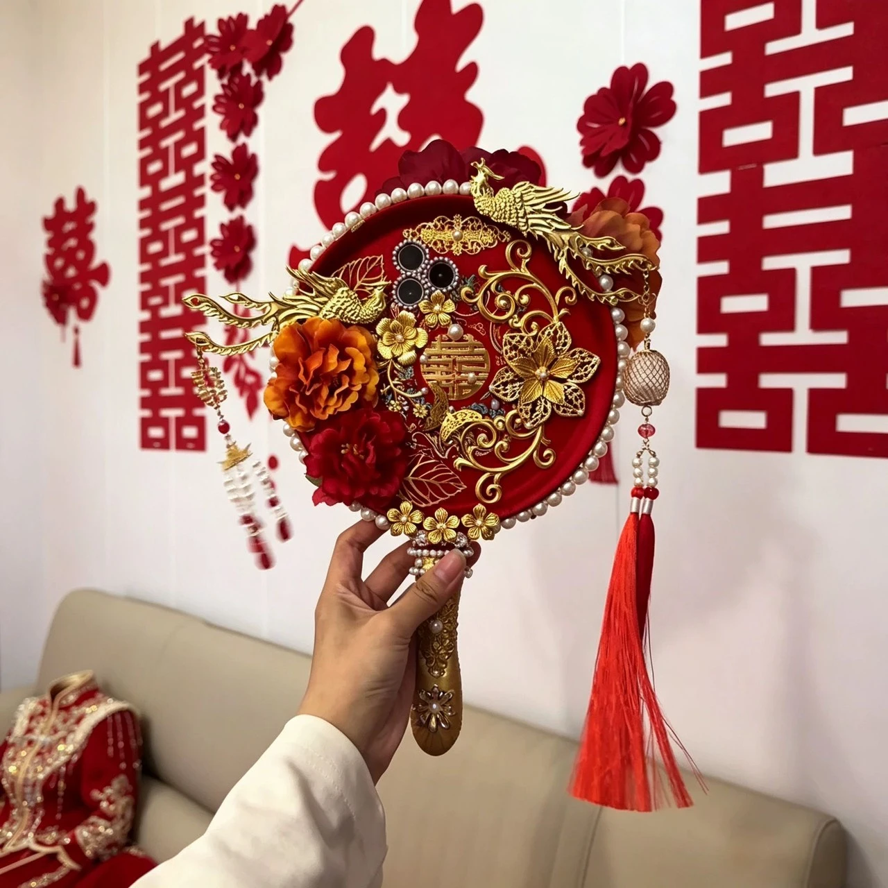 第一視角手機殼團扇