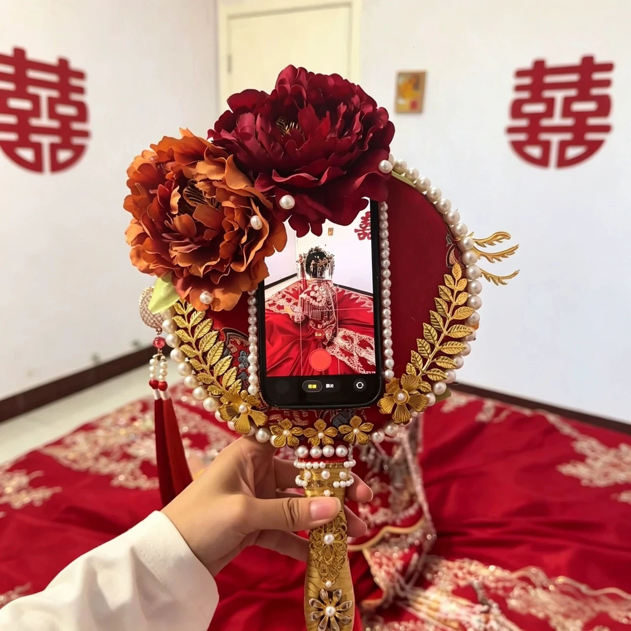 第一視角手機殼團扇