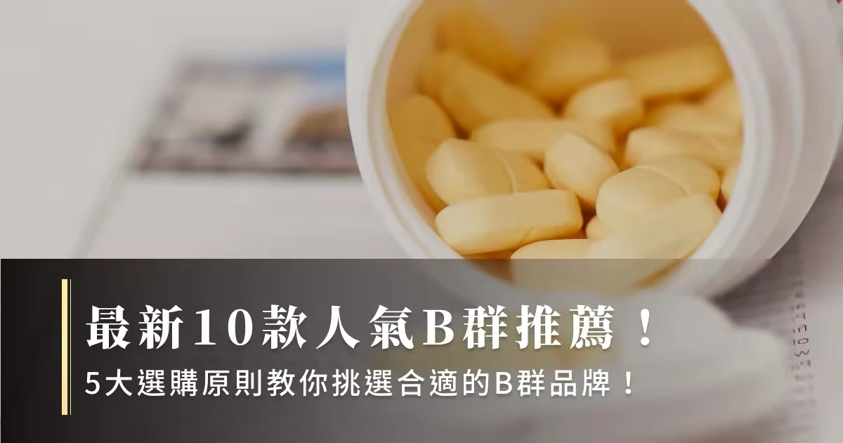 最新10款人氣B群推薦!5大選購原則教你挑選合適的B群品牌!