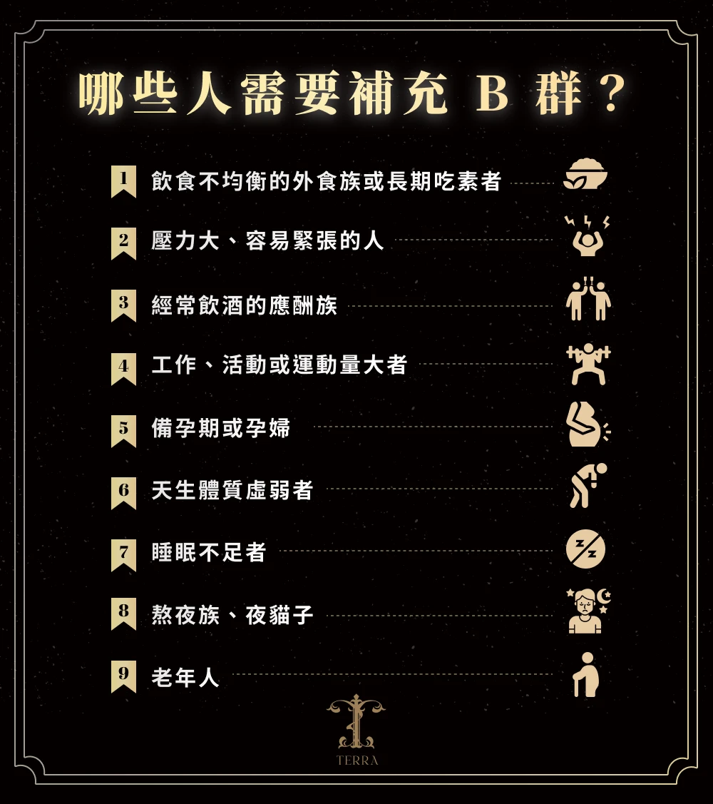 哪些人需要補充 B 群?