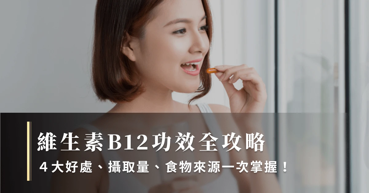 維生素B12功效全攻略：4大好處、攝取量、食物來源一次掌握！