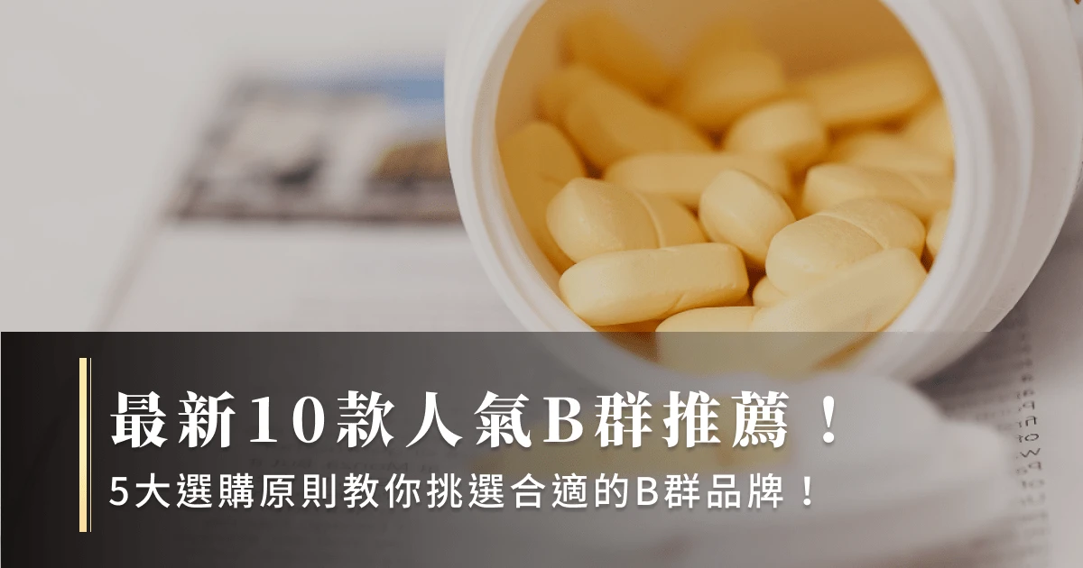 最新10款人氣B群推薦！5大選購原則教你挑選合適的B群品牌！