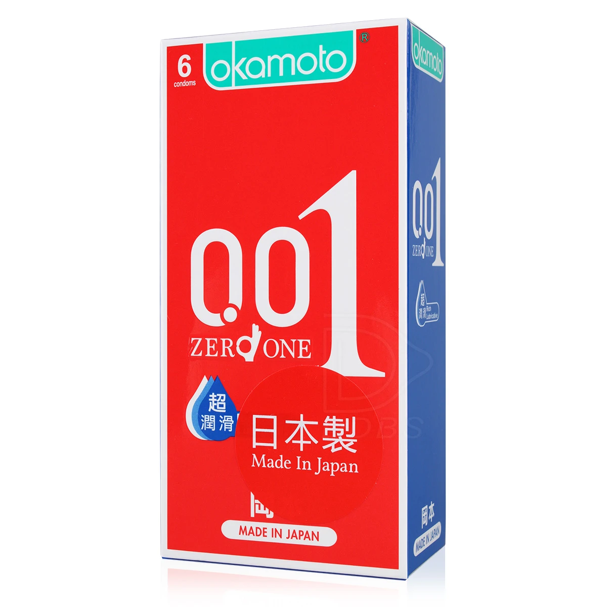 OKAMOTO 岡本001保險套 RL超潤滑 6片