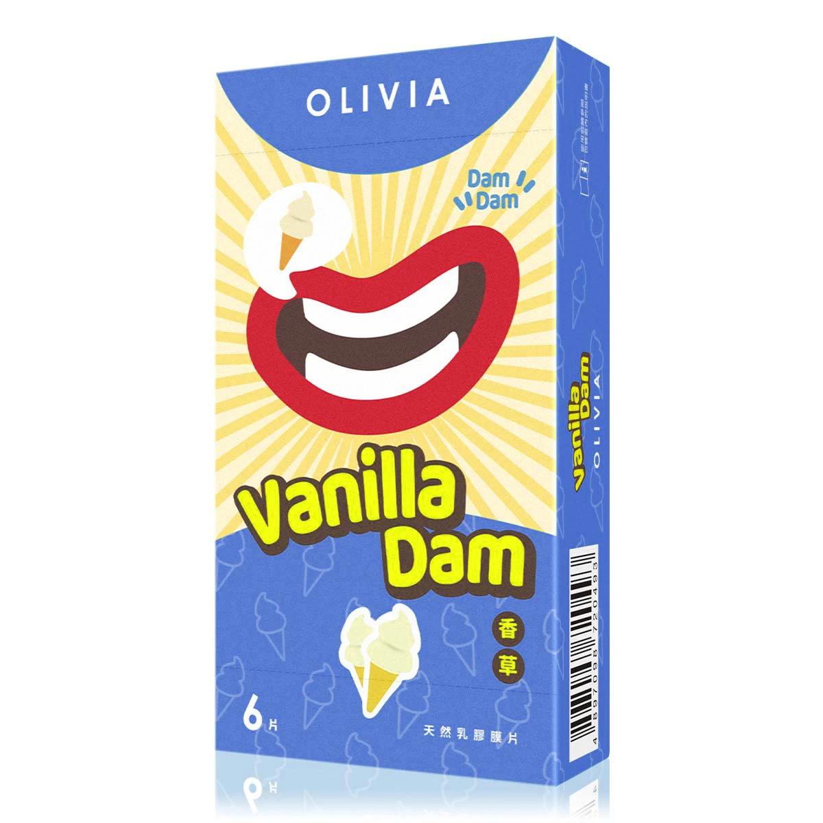 OLIVIA奧莉維亞 香草 天然乳膠口交膜片