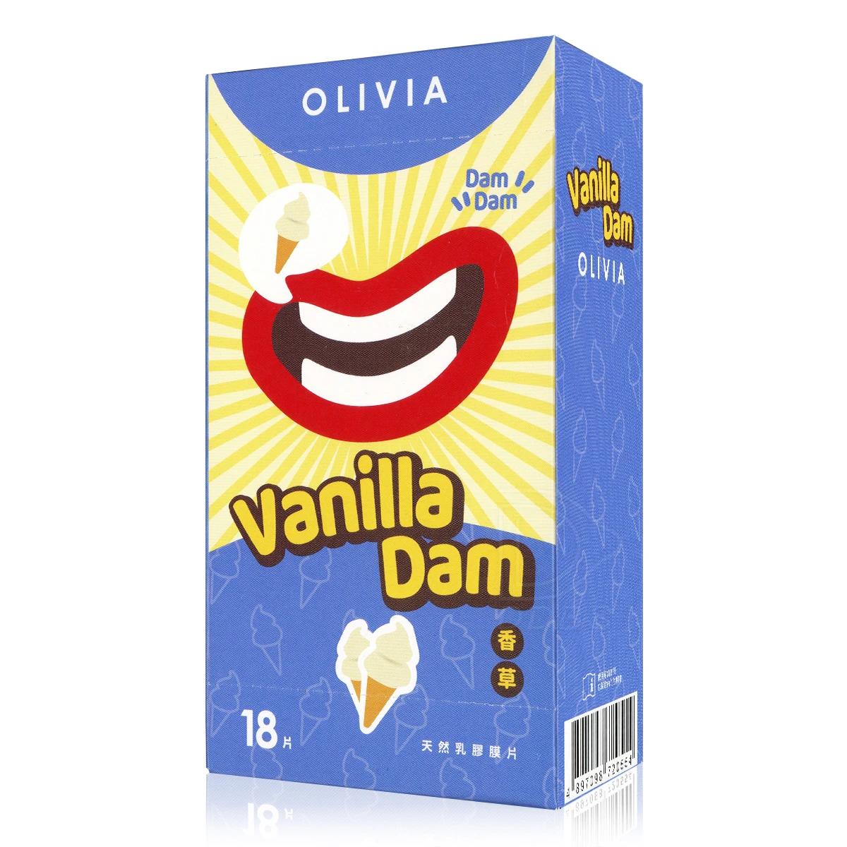OLIVIA奧莉維亞 香草 天然乳膠口交膜片