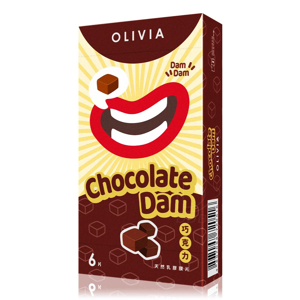 OLIVIA奧莉維亞 巧克力 天然乳膠口交膜片