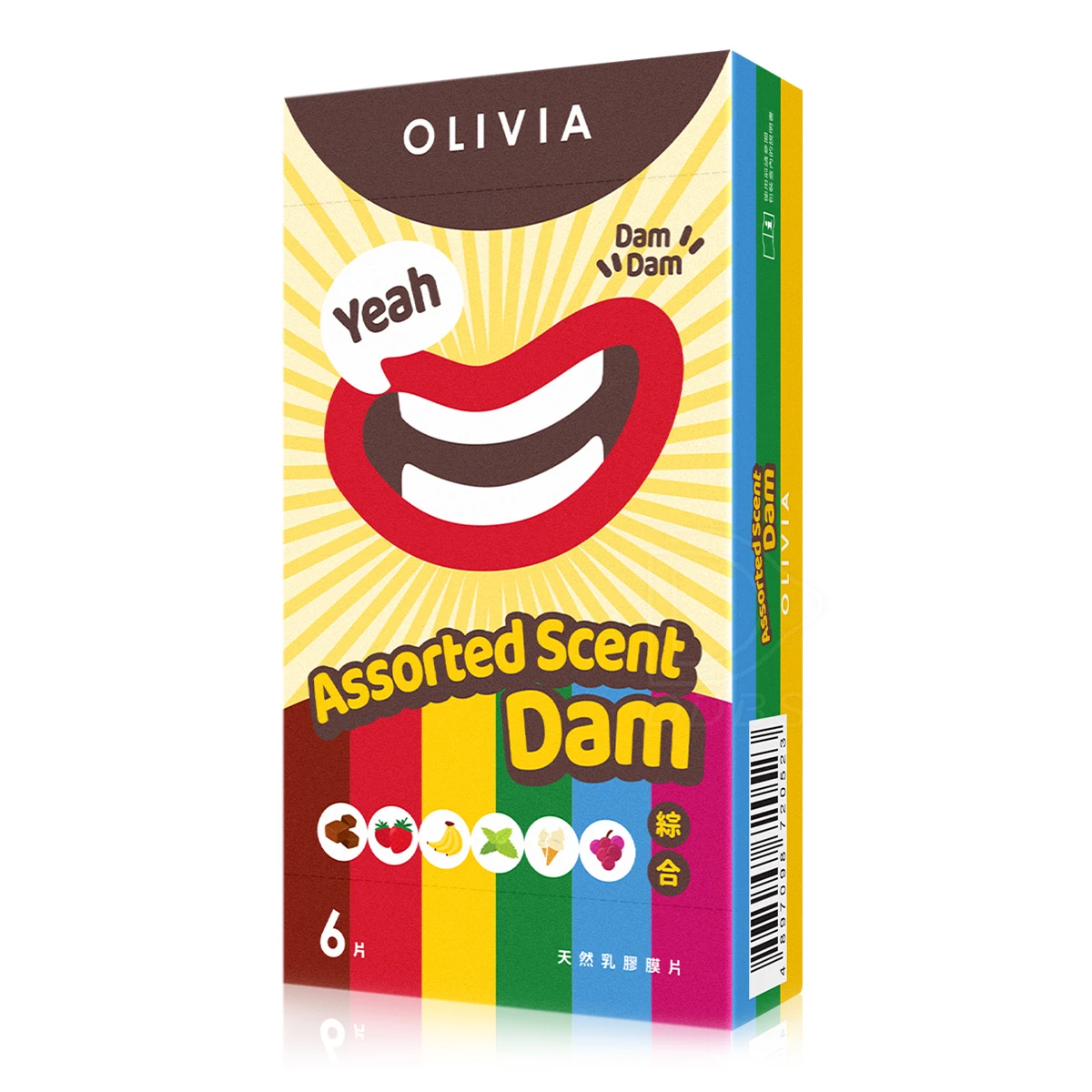 OLIVIA奧莉維亞 綜合 天然乳膠口交膜片