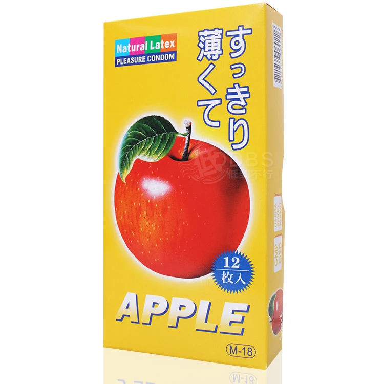 樂趣 顆粒螺紋保險套｜蘋果果味｜ 12片入