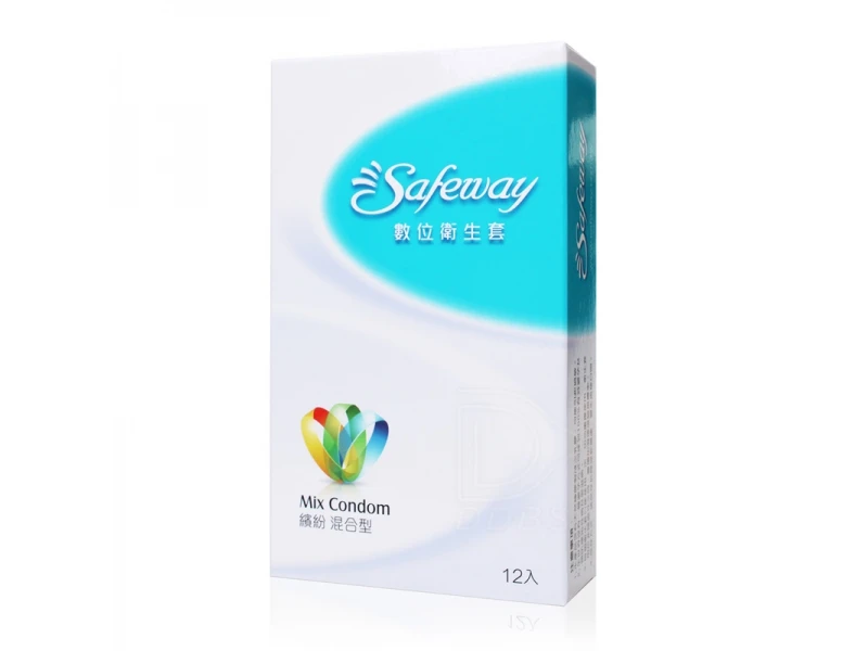 Safeway數位 繽紛混合型 保險套 12片裝