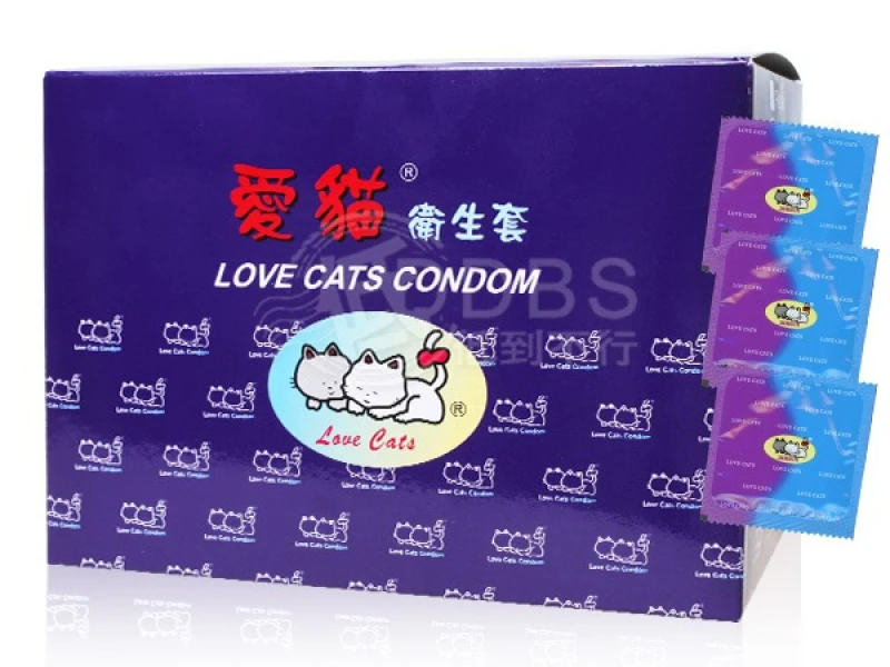 愛貓 螺紋+顆粒型 保險套 144片裝