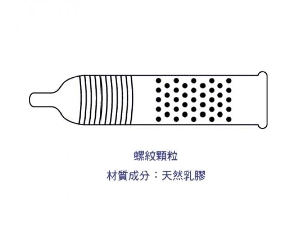C014 樂趣保險套 顆粒螺紋3in1型 144片裝