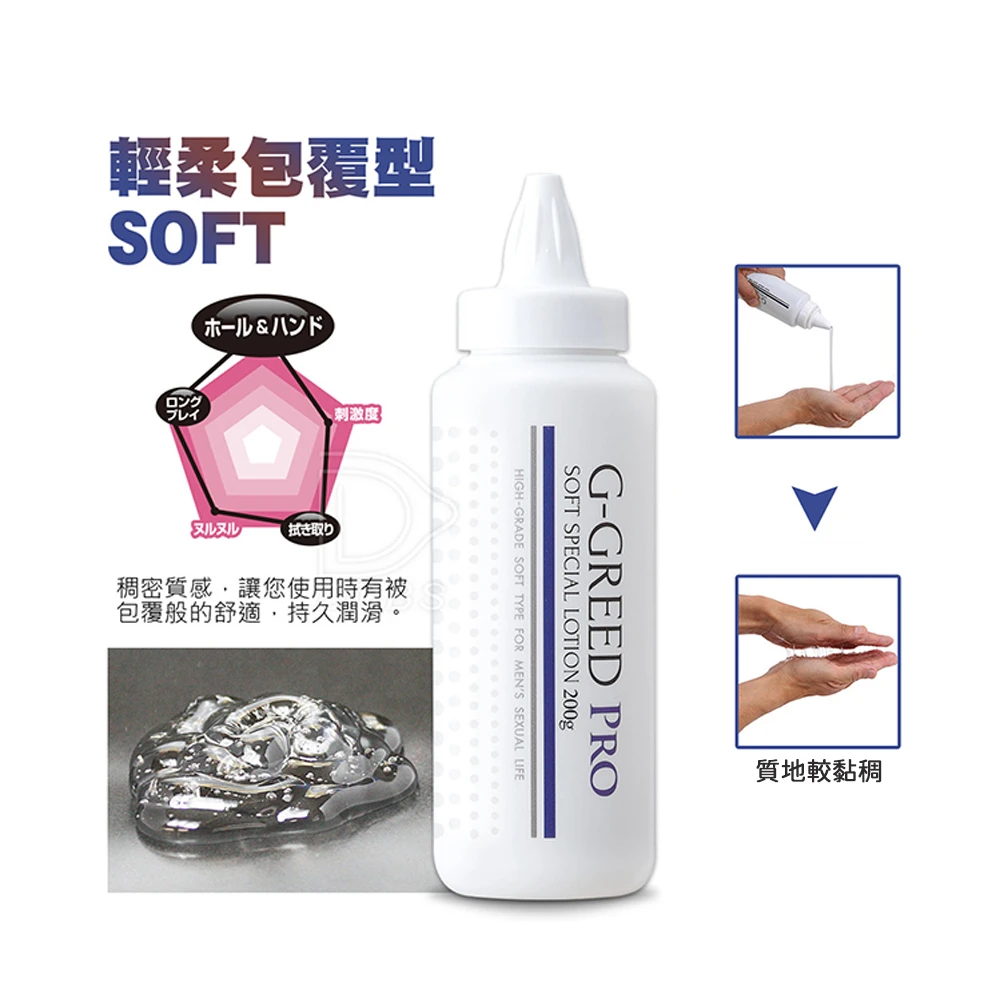 JEX G-GREED PRO 輕柔包覆型SOFT 自慰杯專用潤滑液 200g