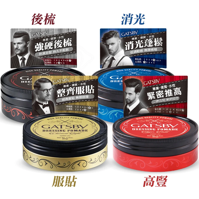GATSBY 男用經典造型髮油 80g