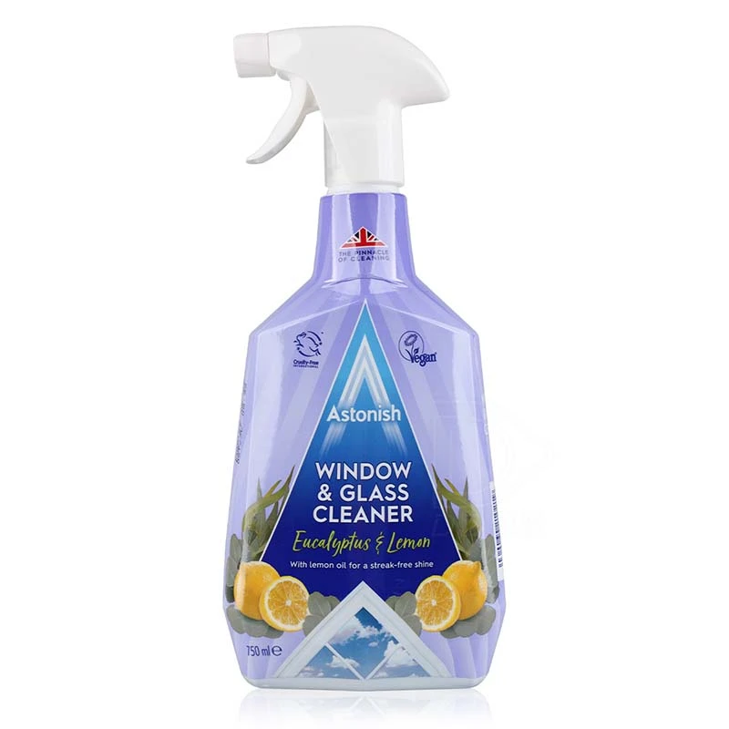 Astonish 玻璃防霧無痕清潔劑 750ml 尤加利檸檬香