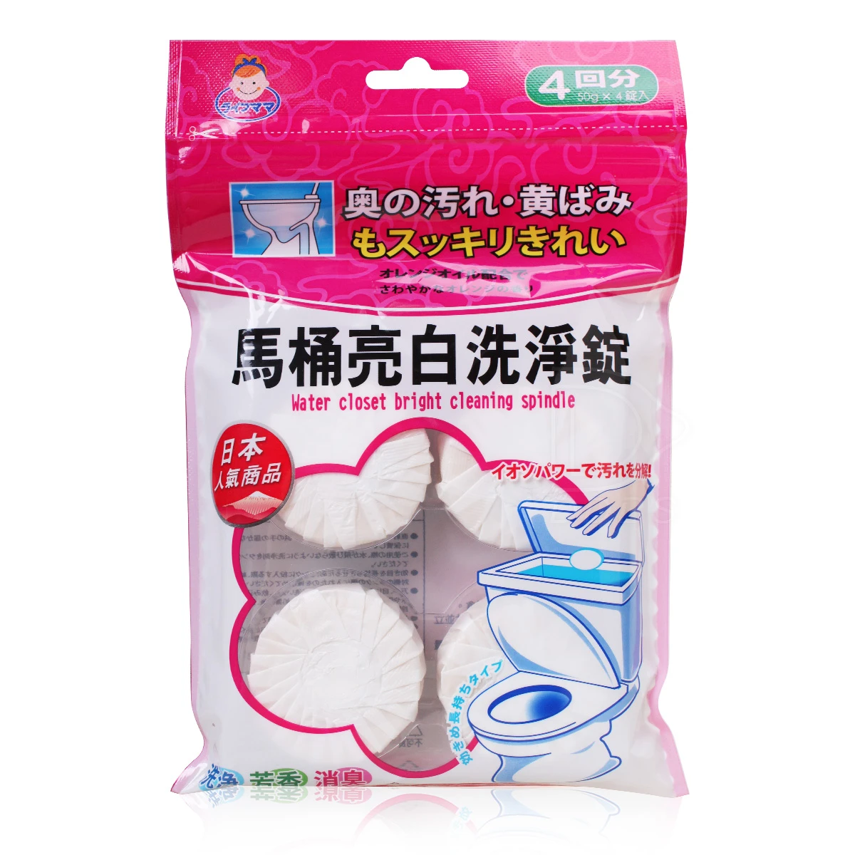 生活老媽 馬桶亮白&芳香清潔錠 50g 4錠入