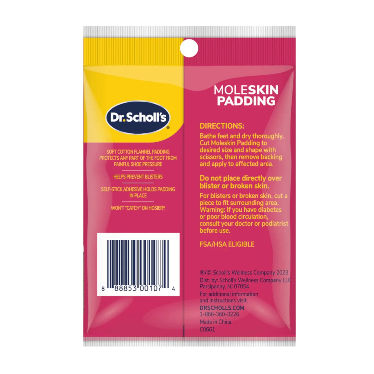 Dr. Scholl's 爽健輕薄靈活防磨舒適貼 3片裝