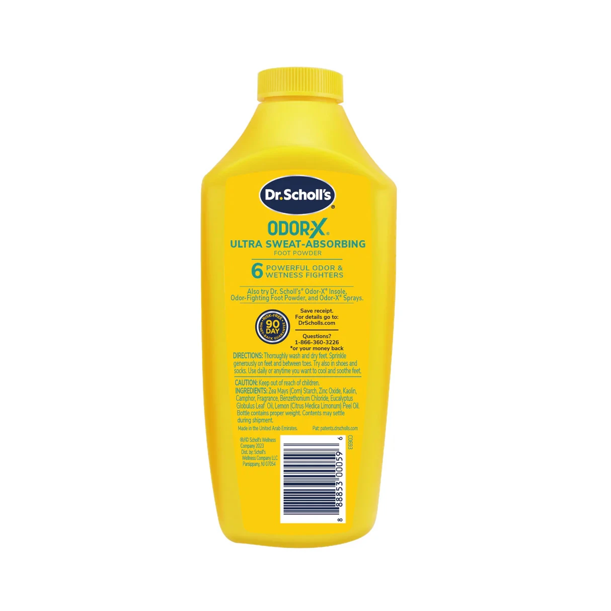 Dr. Scholl's 爽健 Odor-X消臭超乾爽足粉 198g