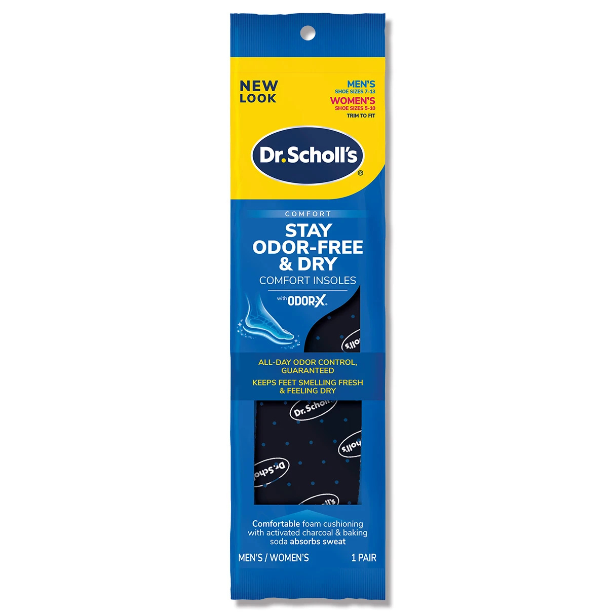 Dr. Scholl's 爽健Odor-X消臭乾爽舒適鞋墊