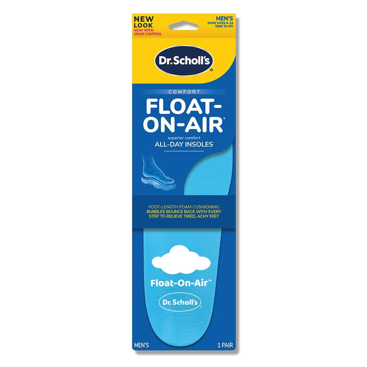 Dr. Scholl's 爽健輕飄飄彈力泡棉鞋墊 (男用)