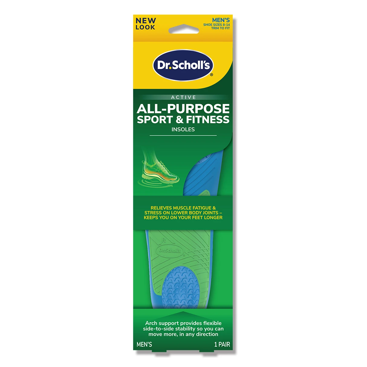 Dr. Scholl's 爽健健力多功能運動健身鞋墊 (男用)