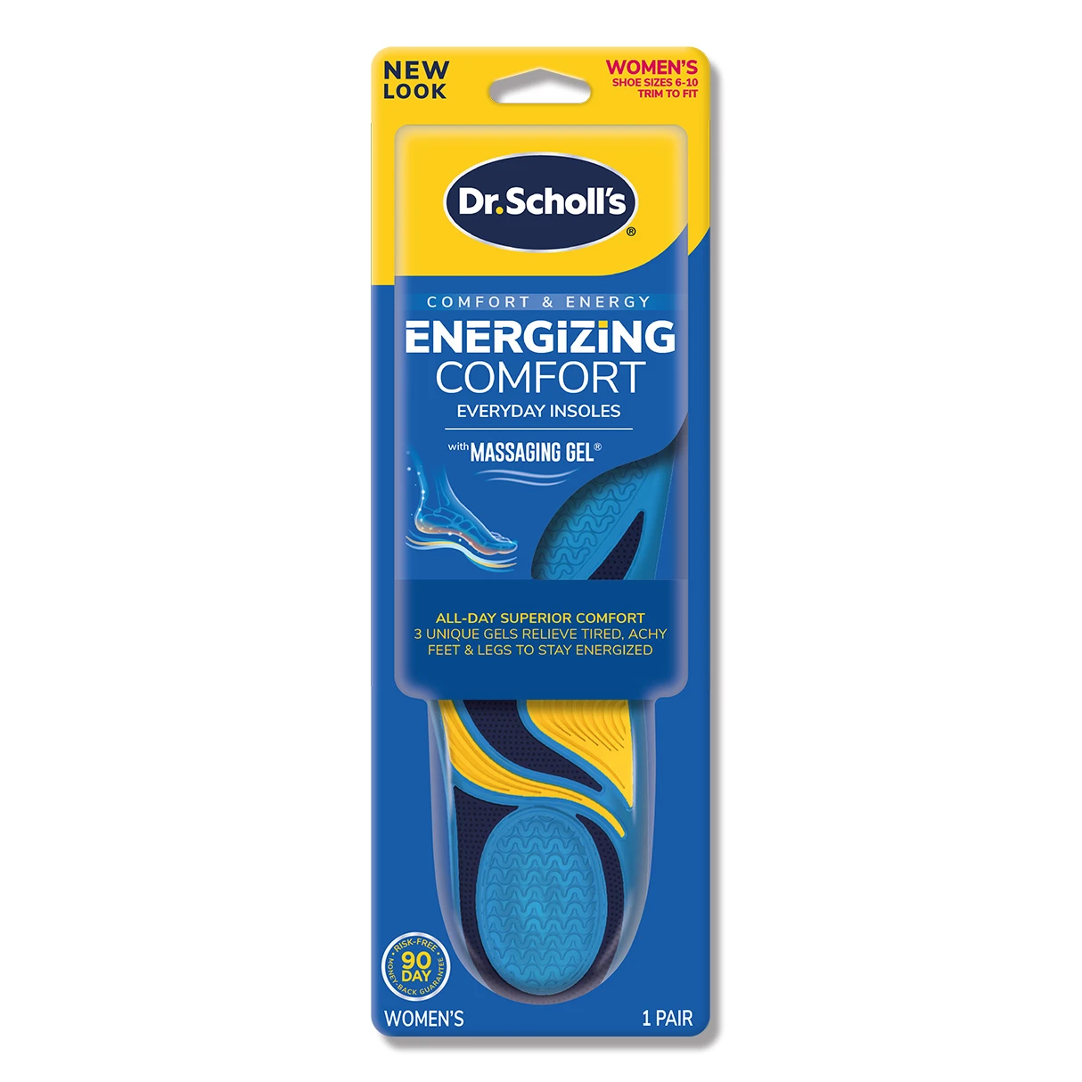 Dr. Scholl's 爽健活力舒適按摩凝膠鞋墊(女用)