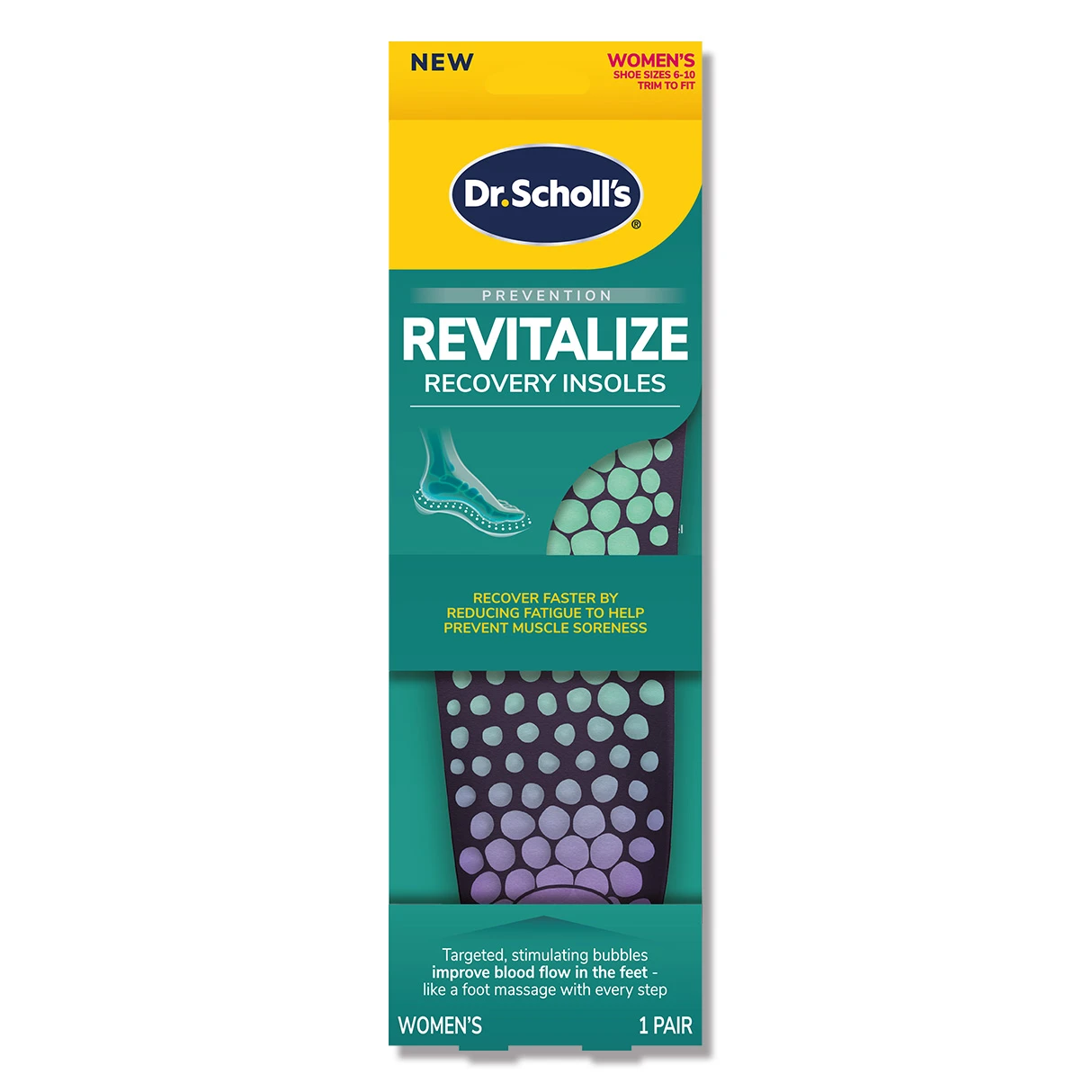 Dr. Scholl's 爽健健力循環氣泡鞋墊(女用)