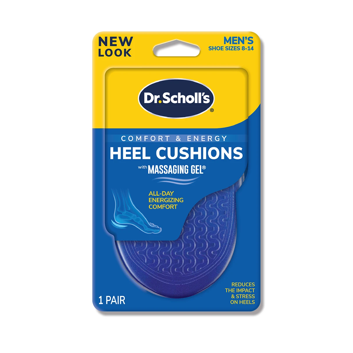 Dr. Scholl's 爽健腳跟減壓按摩凝膠鞋墊 (男用)