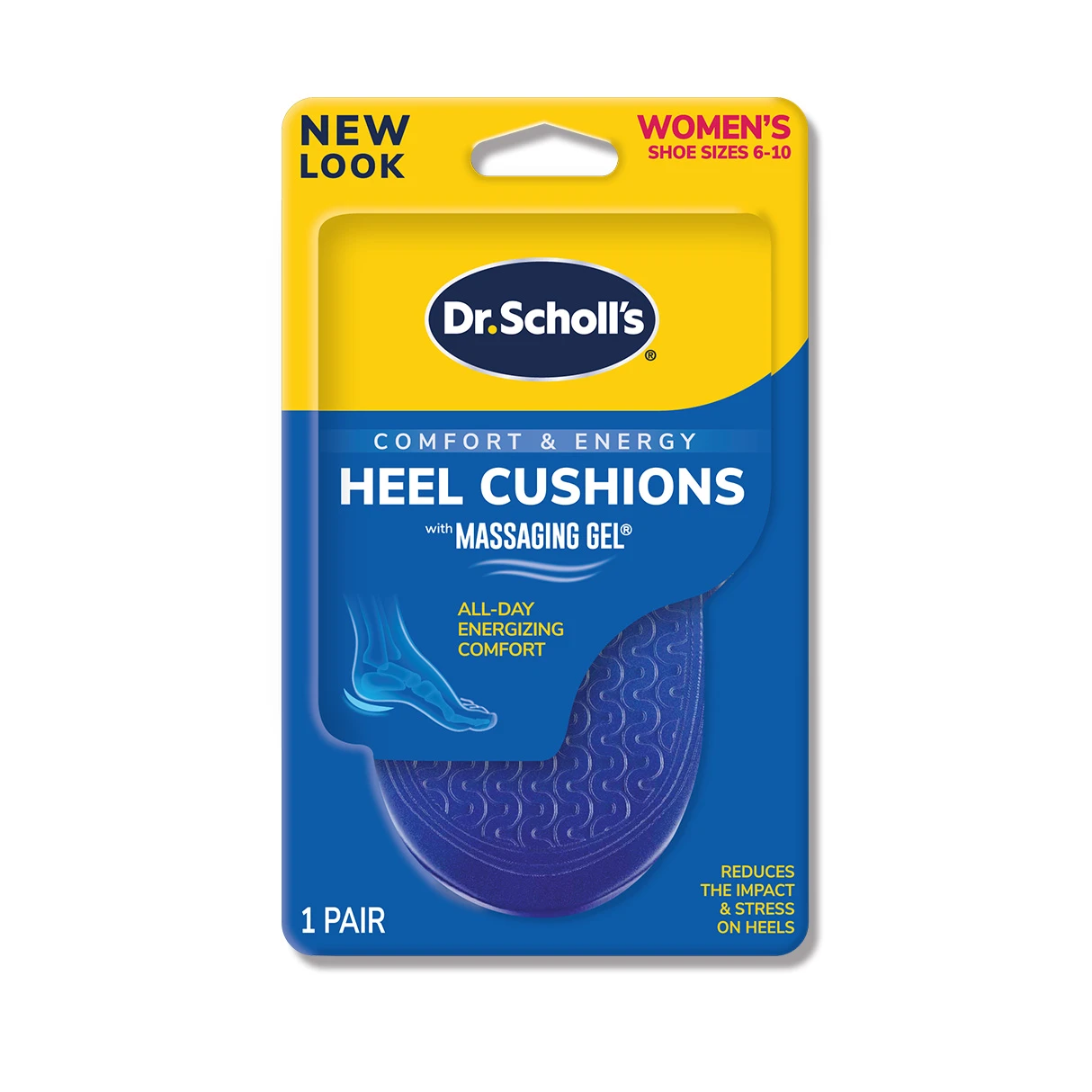 Dr. Scholl's 爽健腳跟減壓按摩凝膠鞋墊 (女用)
