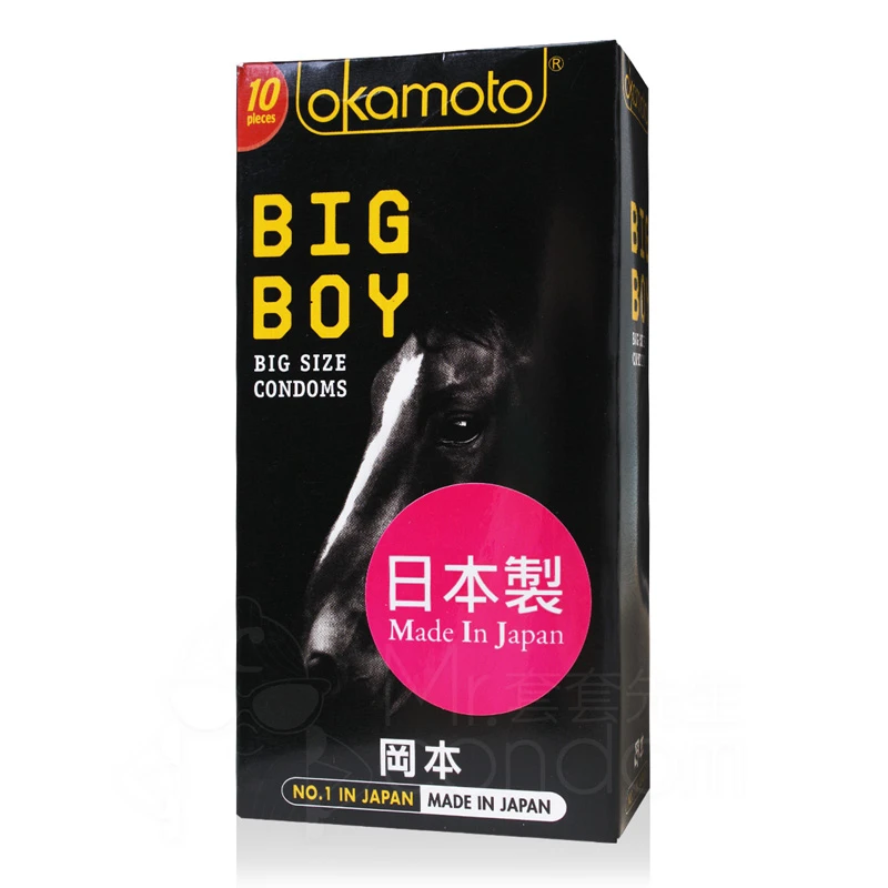 岡本 BIG BOY 大黑馬加大型 大尺碼保險套 10片裝