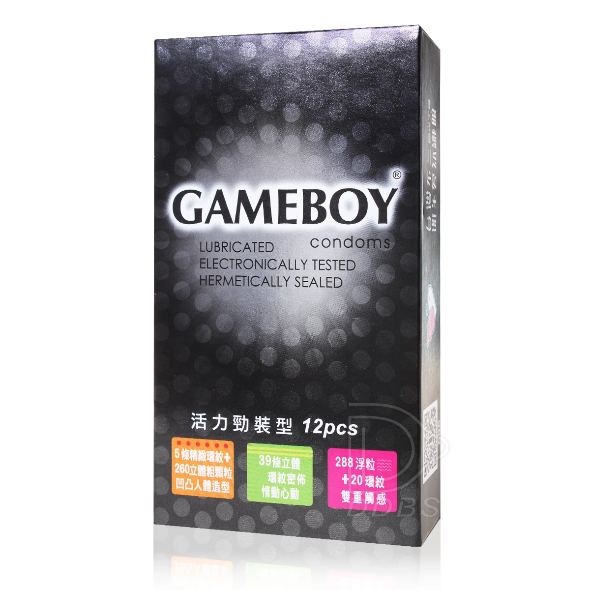 GAMEBOY 勁小子 活力勁裝型保險套 12片裝