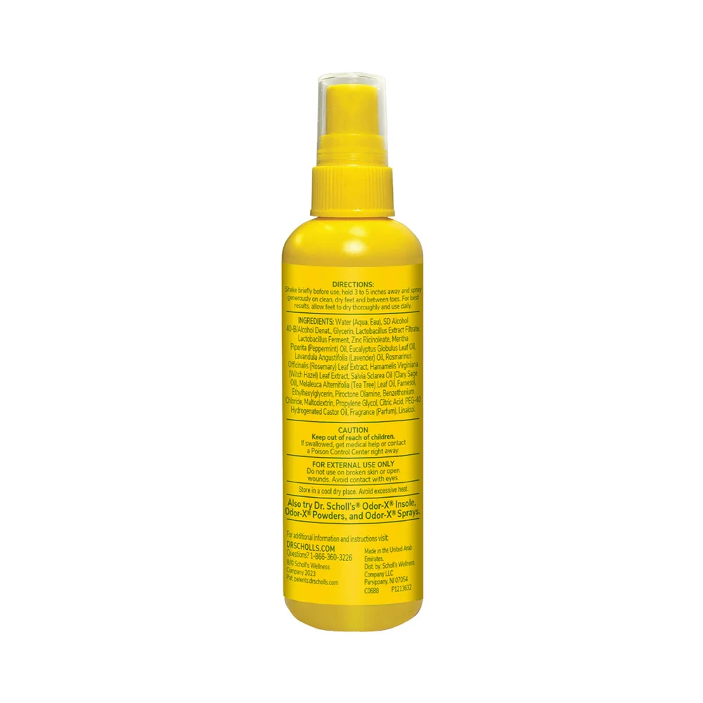 Dr. Scholl's 爽健 Odor-X清新舒爽噴霧 118ml