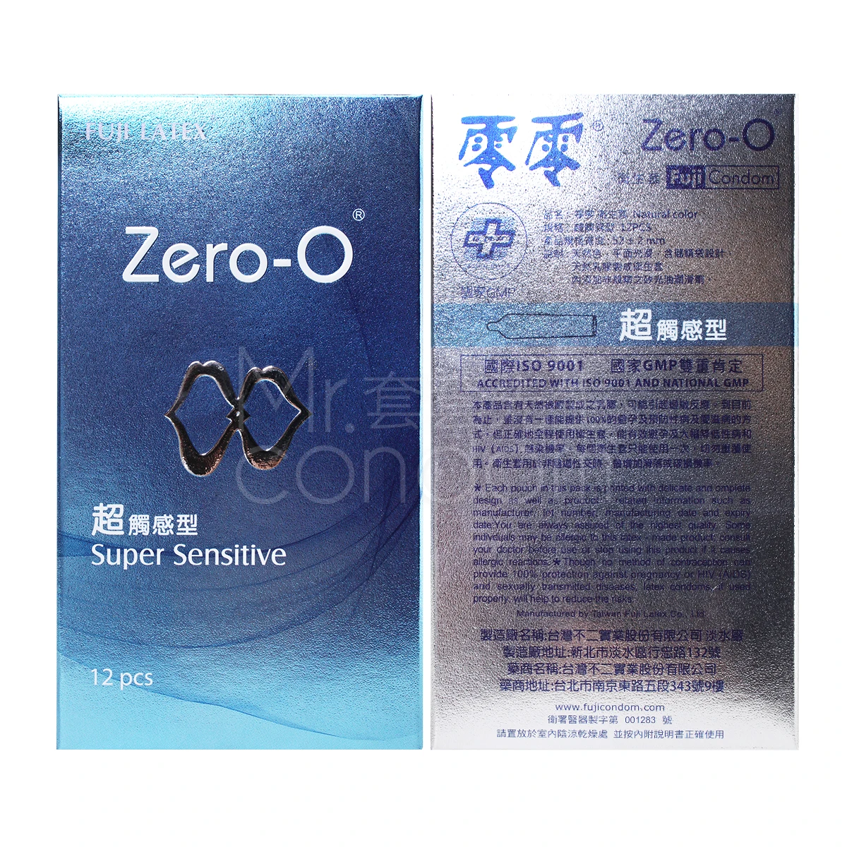 Zero-O 零零保險套 超觸感型(藍)12片裝
