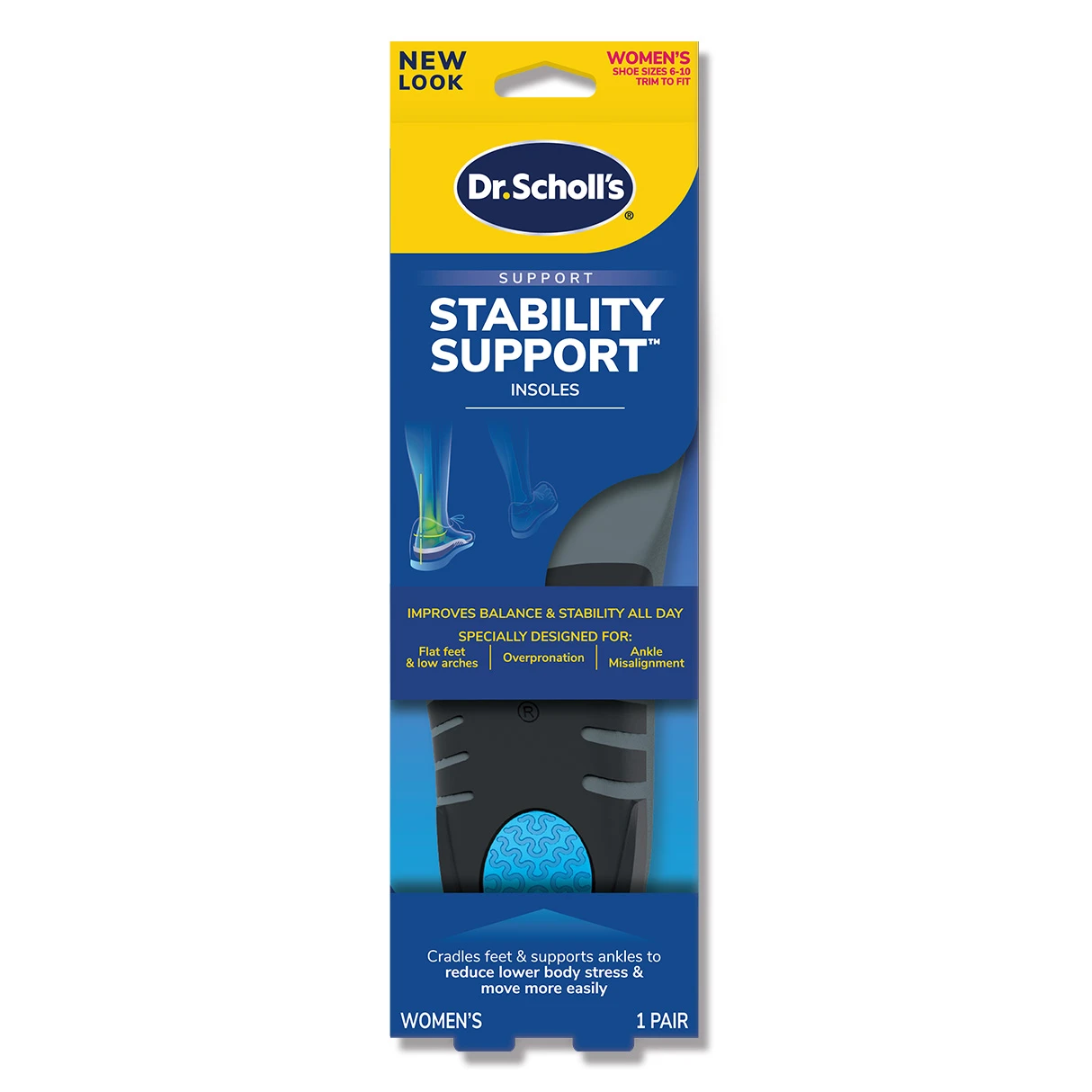 Dr. Scholl's 爽健穩固支撐平衡鞋墊(女用)