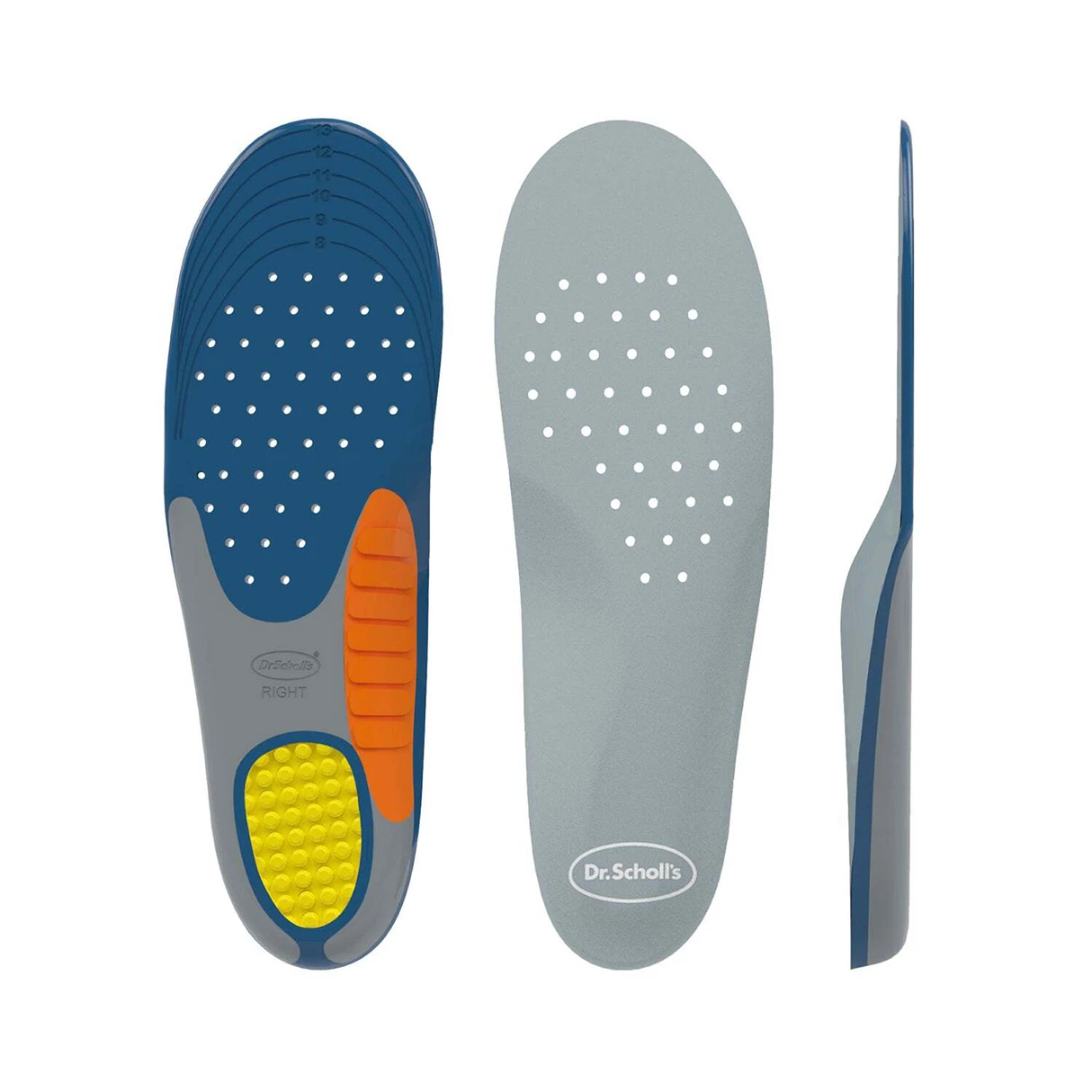 Dr. Scholl's 爽健腳跟加厚支撐鞋墊(男用)