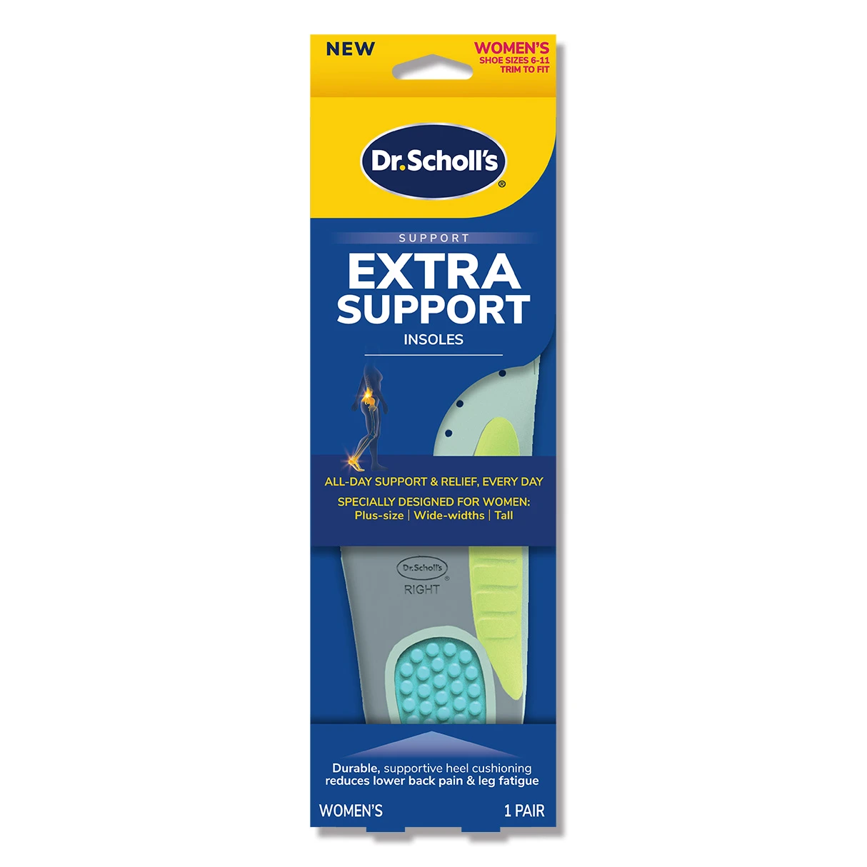 Dr. Scholl's 爽健腳跟加厚支撐鞋墊(女用)