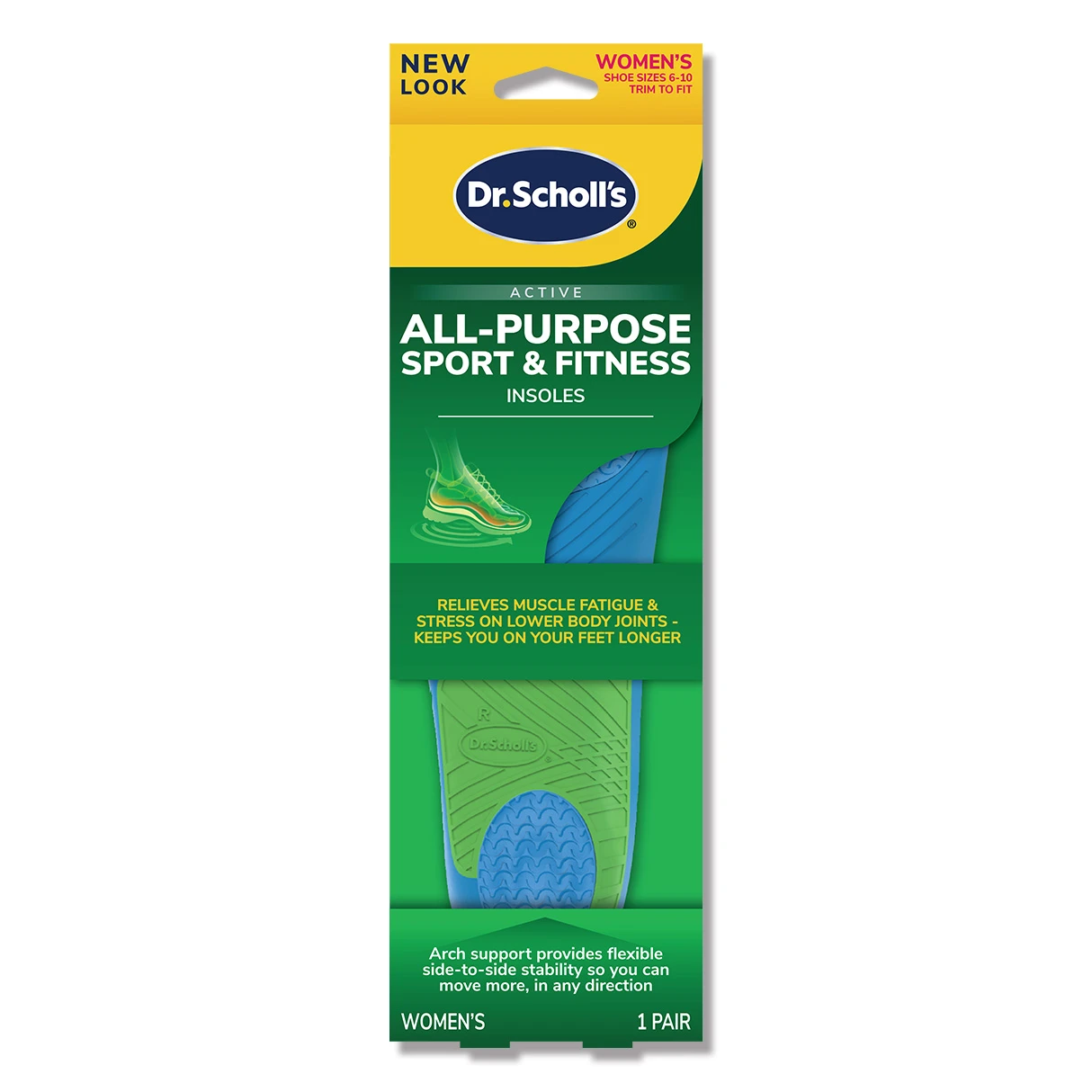 Dr. Scholl's 爽健健力多功能運動健身鞋墊 (女用)