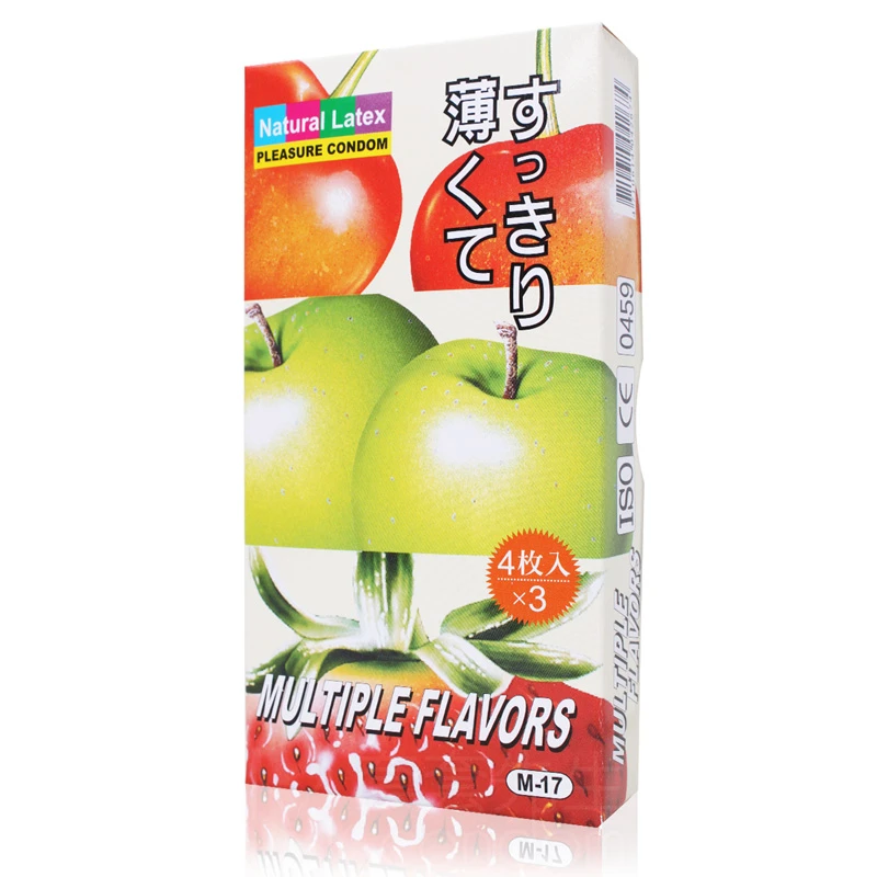 樂趣 顆粒螺紋保險套｜綜合果味｜ 12片入