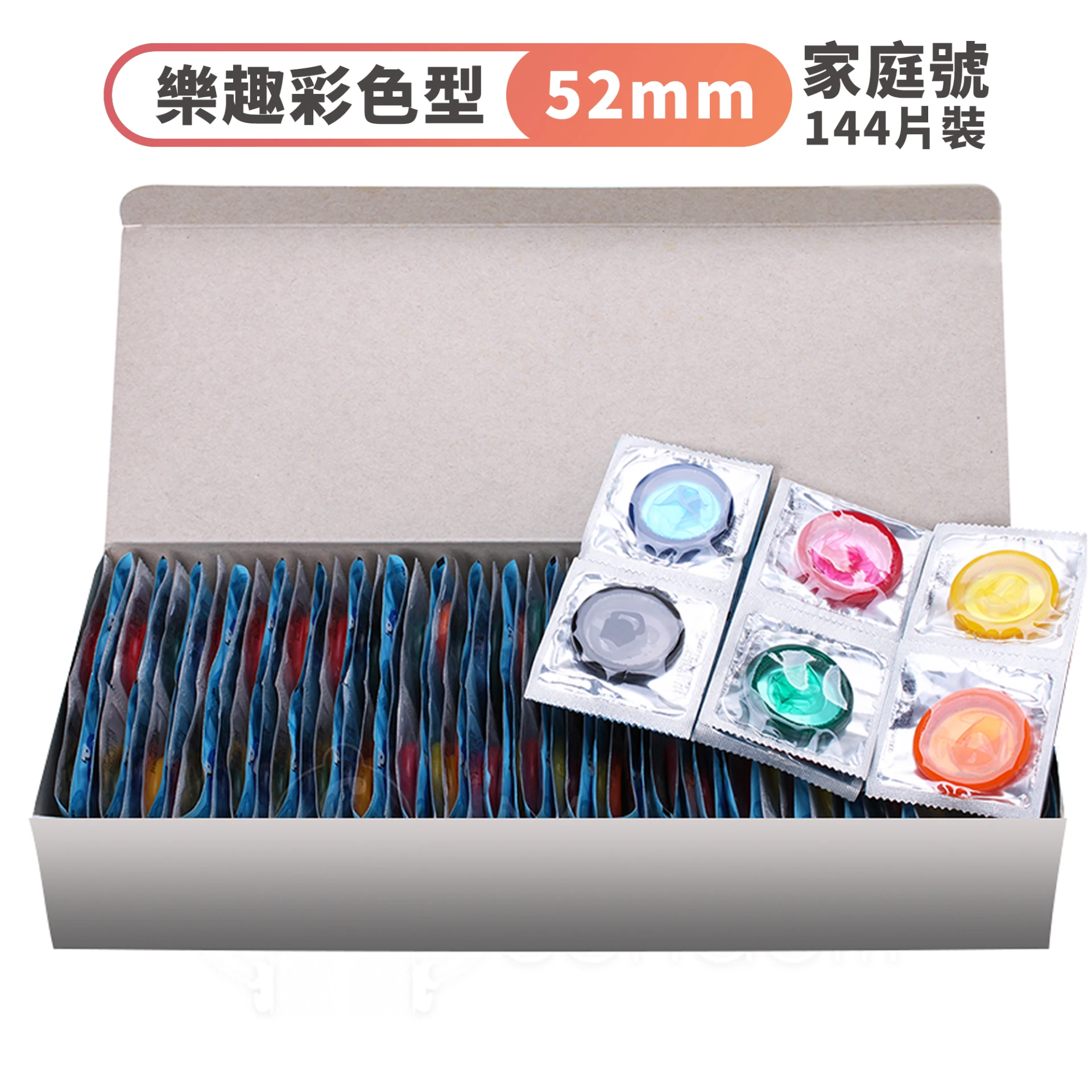 C0581 樂趣保險套 六色彩味型 144片裝