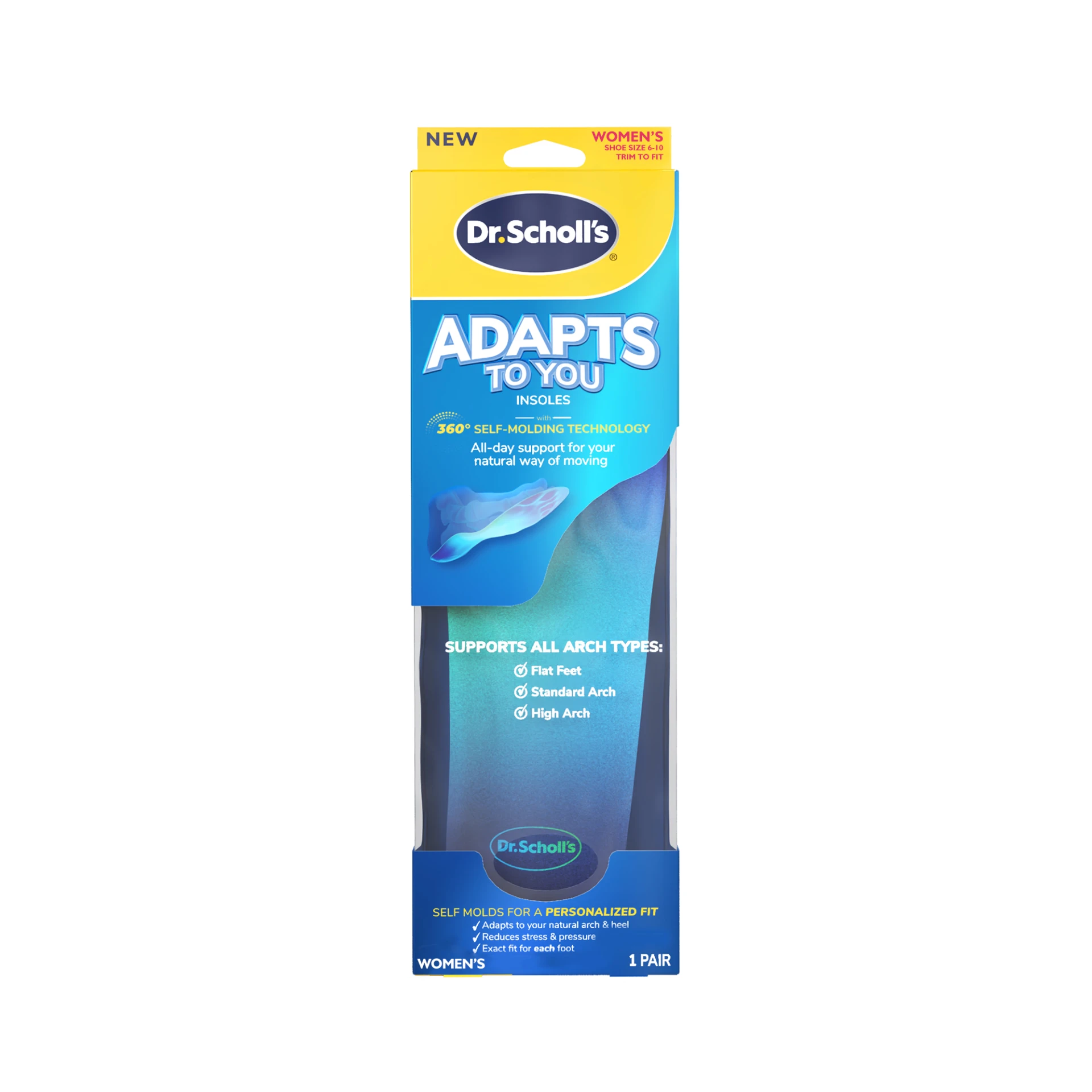 Dr. Scholl's 爽健自適應記憶塑形鞋墊(女用)