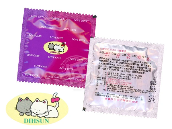 愛貓 顆粒型 保險套 144片裝