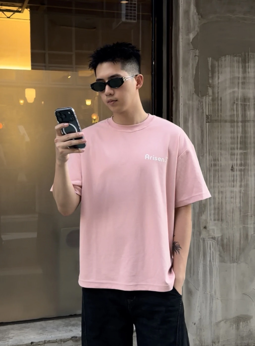情人節限定款 經典立體Logo Tee – 晨曦粉