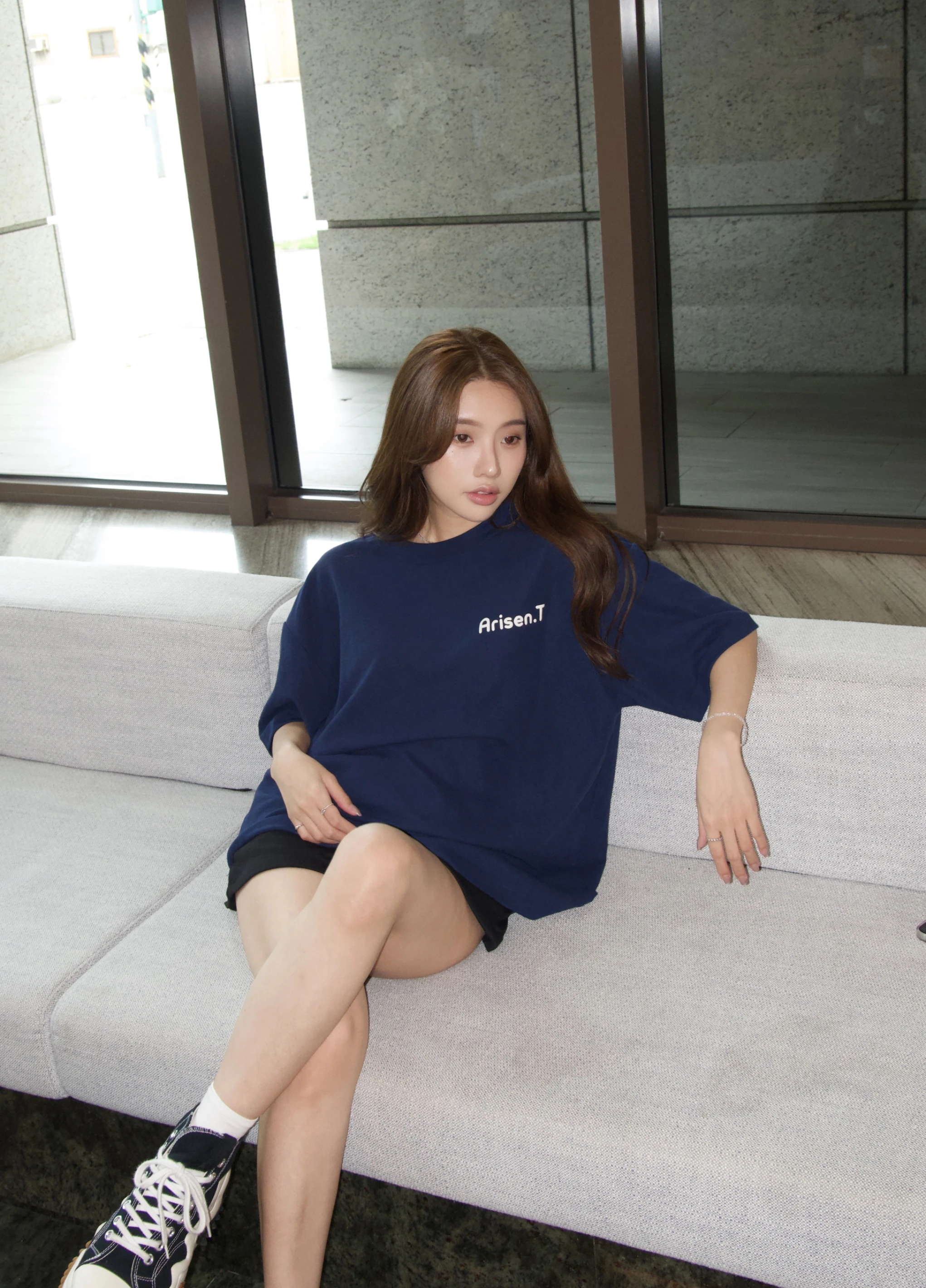 情人節限定款 經典立體Logo Tee – 星夜藍