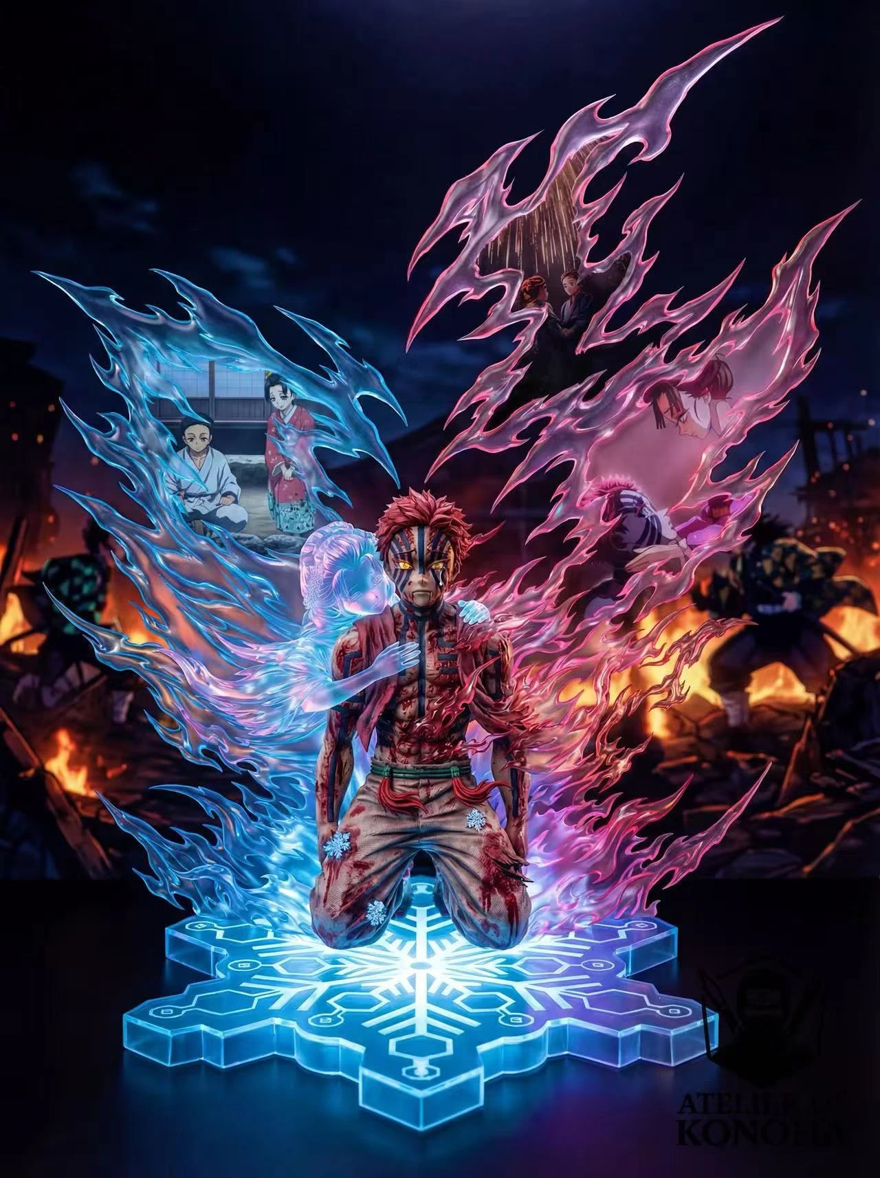 [預購補款]ATELIER DE KONOHA 鬼滅之刃 猗窩座與戀雪