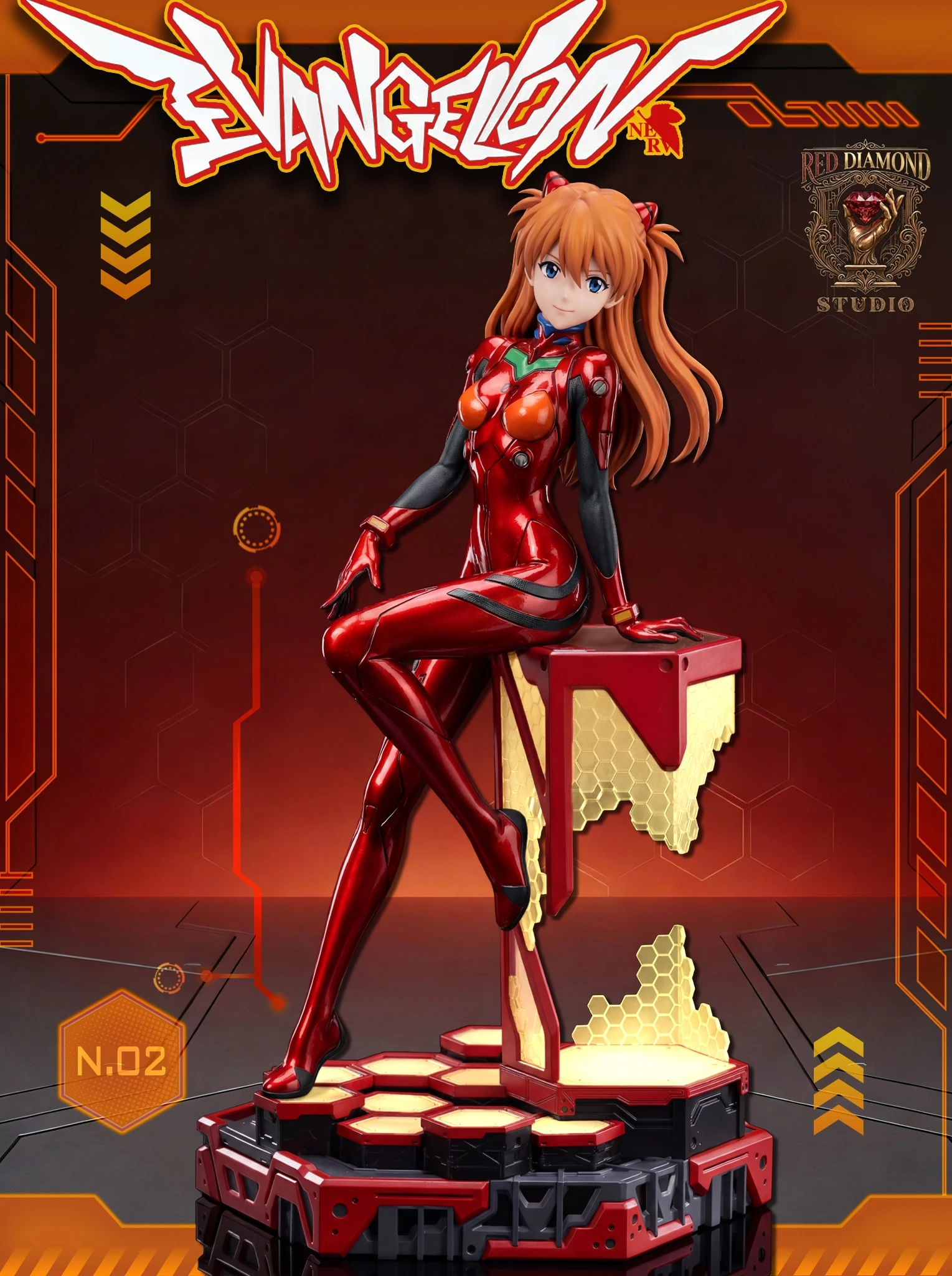 [預購]RED DIAMOND 新世紀福音戰士 明日香