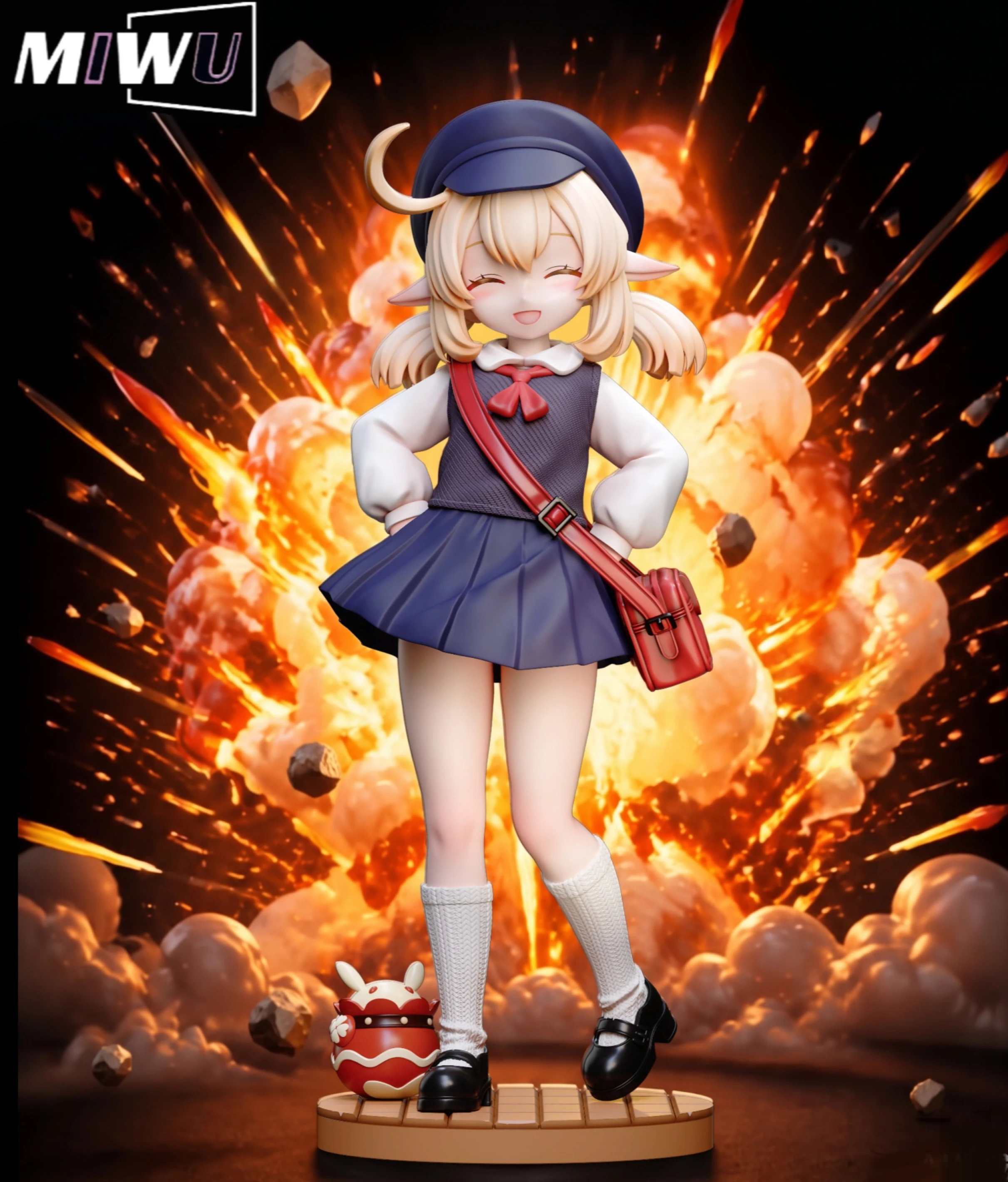 [預購]miwu 原神 校服可莉